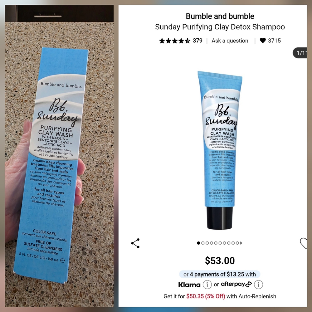 Bumble and bumble Sunday Purifying Clay Detox Shampoo